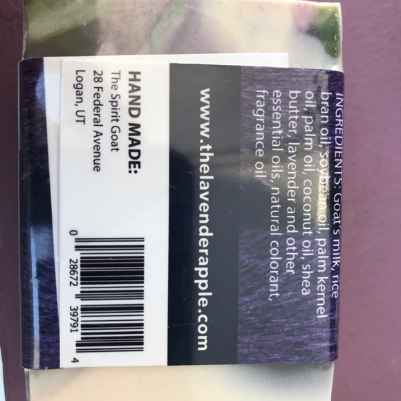 Lavender Apple goats milk soap - Picture 3 of 4